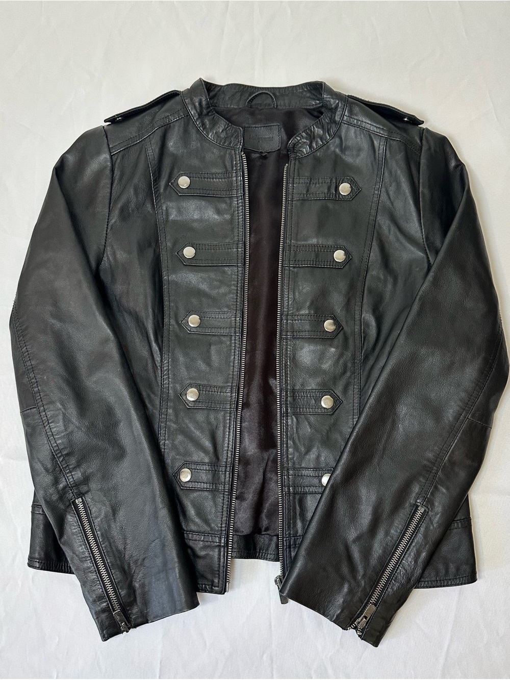 Sinequanone Paris Black Leather Jacket